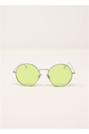 Round sunglasses with lime green lenses Medy Ooh | LOV128NGIALLO